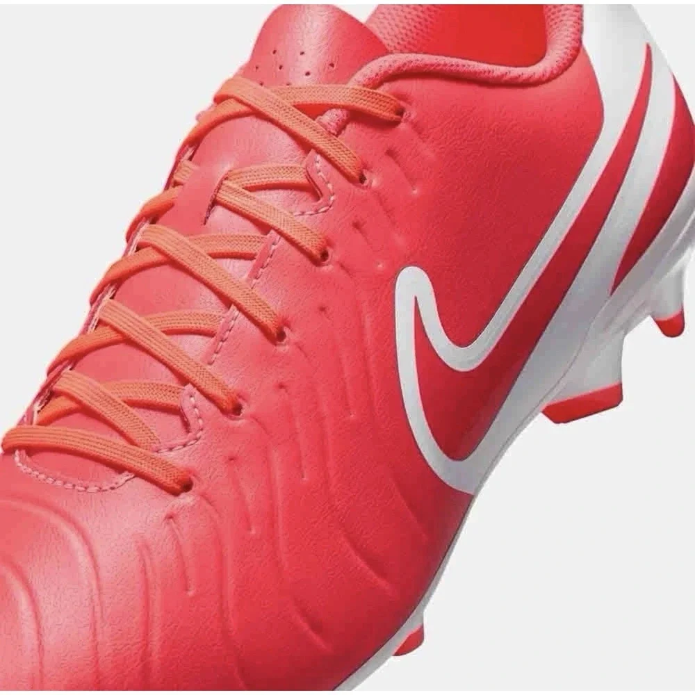 NEW Nike Tiempo Legend 10 Club FG/MG Soccer Cleats Lava/White DV4344 800 4.5